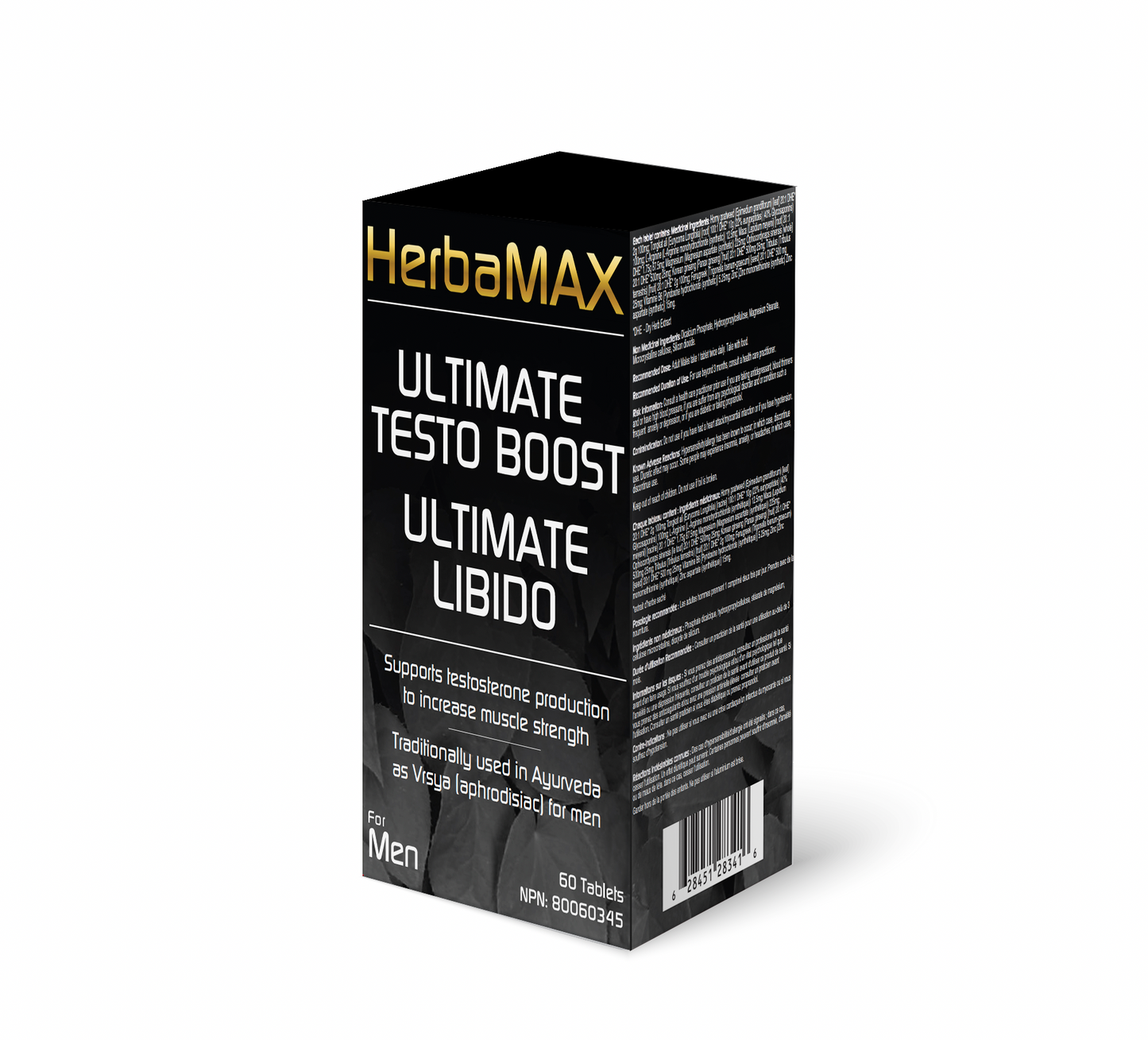 HerbaMAX Ultimate Testo Boost & Libido (60 Count)