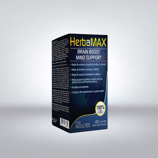 HerbaMAX Brain Boost Mind Support Stimulation (60 Count)